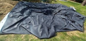 Assurer l'étanchéité avec geotextile anti-poinçonnant et bâche EPDM