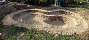 Mise en place de la couche de sable