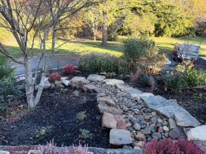 Creation rivière seche et chemin